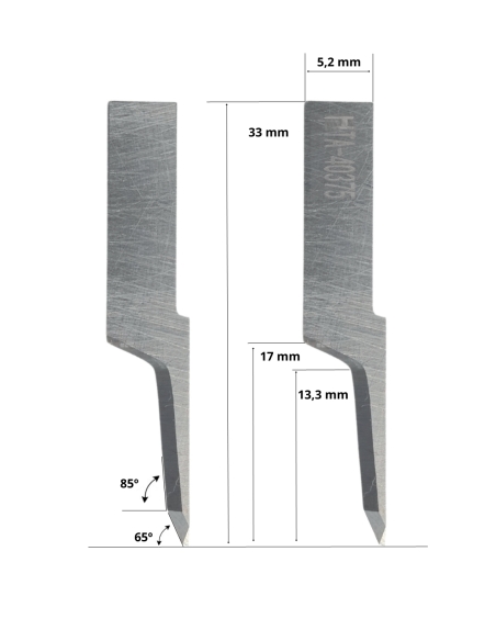 Nóż Kimla 01040357 / HTA-40357 / kompatybilne z automatem do cięcia Kimla