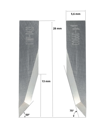 Ronchini knife 01039903 / HTA-39903 / compatible for Ronchini automated cutting machine