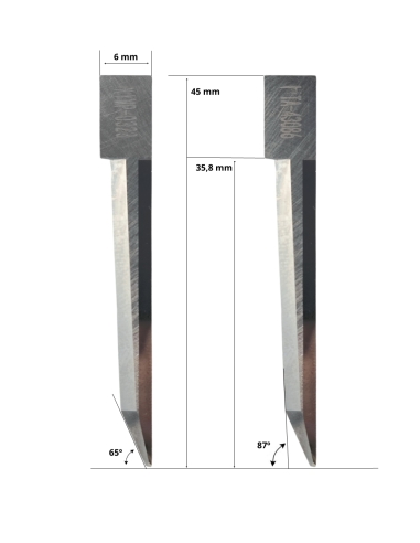 Ibertec knife 01043086 / HTA-43086 / compatible for Ibertec automated cutting machine