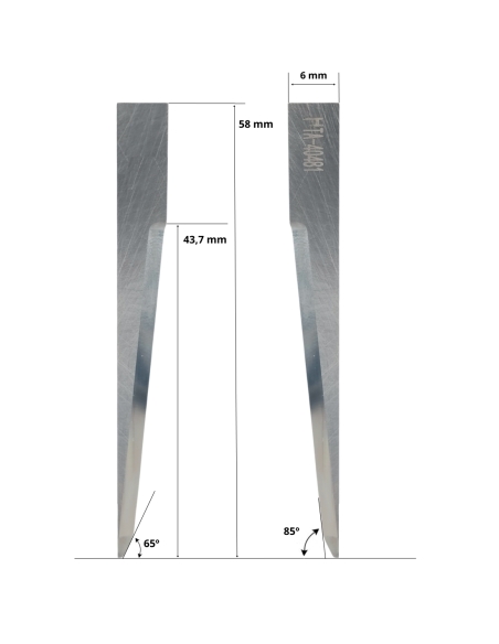 Elcede knife 01040481 / HTA-40481 / compatible for Elcede automated cutting machine