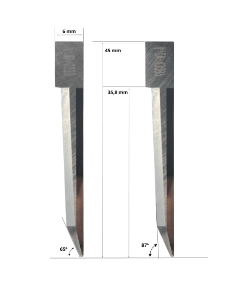 Messer Elcede 01043086 / HTA-43086 / kompatibel für automatische Schneidemaschine Elcede
