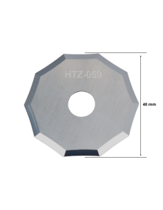 Zehneckige Comagrav messer mit 40 mm Durchmesser / HTZ-059 /  kompatibel für automatische Schneidemaschine Comagrav 2