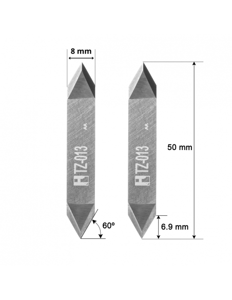 Cuchilla iEcho E13 / Z11 / 3910309 / HTZ-013 / compatible para máquina iEcho de corte automatizado