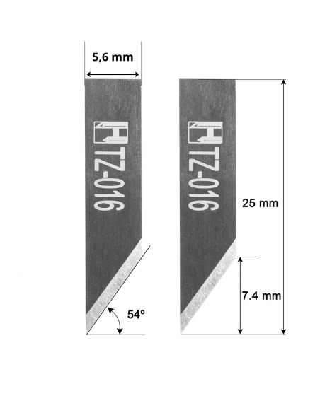 Messer Zund Z16 / 3910306 / HTZ-016 / kompatibel für Zund automatisierte Schneidemaschine