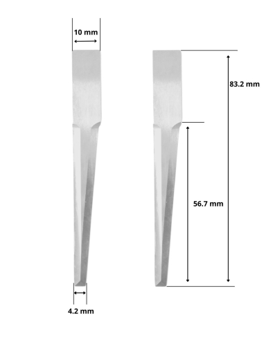 Cuchilla ATOM 1040076 / HTA-40076/ compatible para máquina ATOM de corte automatizado