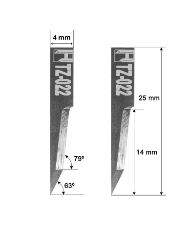 Z22 / 3910315 / HTZ-022 / kompatybilny Investronica ostrza do zautomatyzowanej maszyny do cięcia Investronica