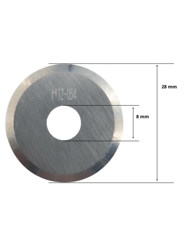 Torielli blade HTZ-054 / Hard Metal Circular knife with 28mm Ø compatible for Torielli cutting machine