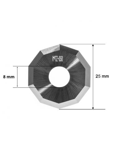 Esko Kongsberg Lâmina G42444844 / BLD-RC110 / Z50 / HTZ-050 / Lâmina descagonal HM compatível para Esko Kongsberg Máquina