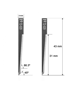 Cuchilla Delta Diemaking Z29 / 3910319 / HTZ-029 HTZ29 Z-29 Delta Diemaking 2