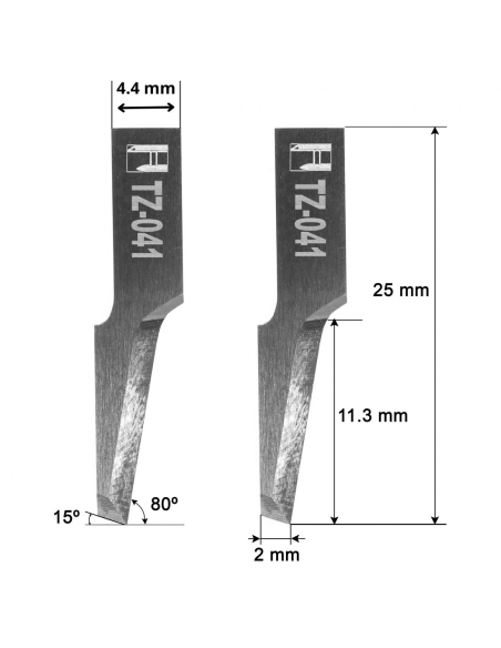 Cuchilla Comagrav Z41 / 3910323 / HTZ-041 / compatible para máquina Comagrav de corte automatizado