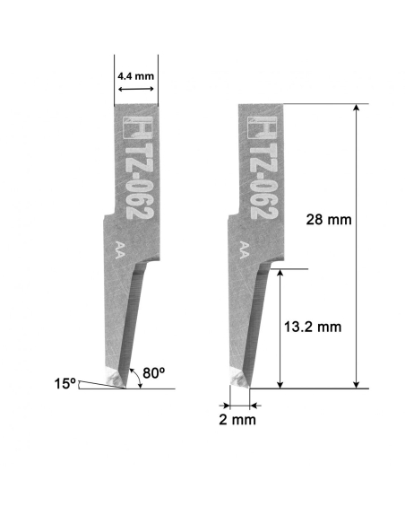 Z62 / 5002488 / HTZ-062S / Lâmina de Filiz compatível para máquina de corte automatizado Filiz