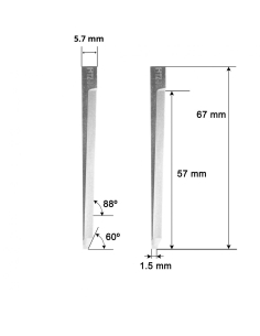 Cuchilla Atom  Z64 / 5002739 /HTZ-064 Atom  Blade 2