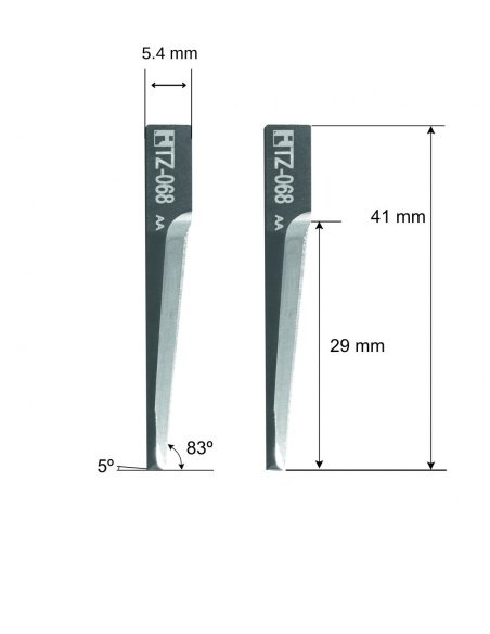 Investronica blade Z68 / 5204301 / HTZ-068 / compatible for Investronica automated cutting machine