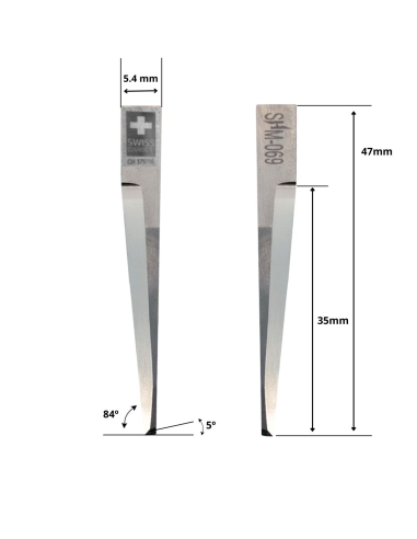 Lame en SUPER METAL DURE (SHM) KSM Z69 / SHM-069 / Lame SHM pour machine de découpe automatique KSM