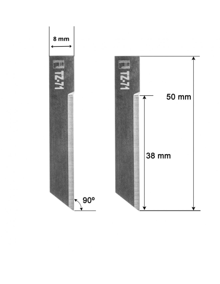Cuchilla Atom Z71 / 5006045 / HTZ-071 / compatible para máquina Atom de corte automatizado