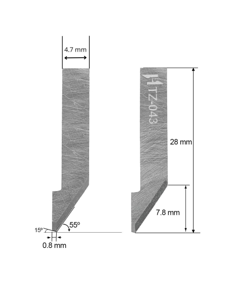 Z43 KSM Knife / 3910325 / HTZ-043 / compatible for KSM automated cutting machine