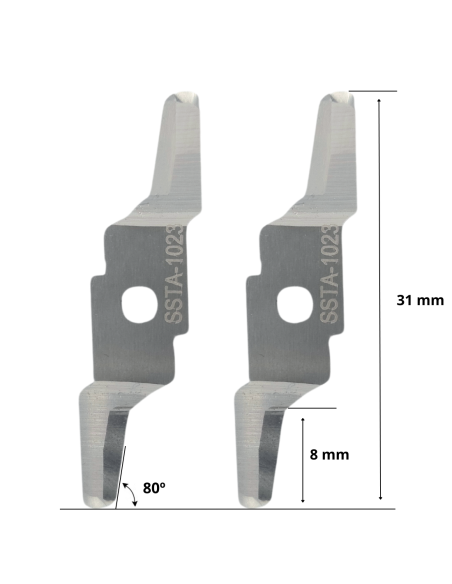 Teseo knife HTT-620 / M2N 80 R1A / 535098620 / compatible for Teseo automated cutting machine
