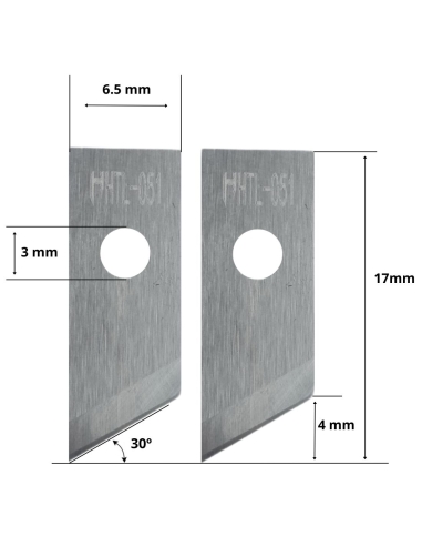 Cuchilla Lectra HTL-051 / TL-051 compatible para máquina Lectra de corte automatizado