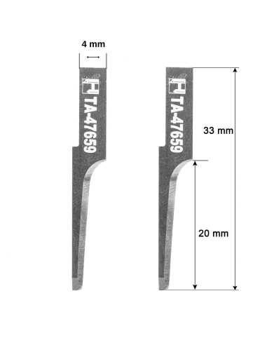 Messer Zund 01047659 / HTA-47659 / kompatibel für automatisierte Zund Schneidemaschine