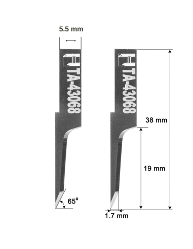 Blade Elcede 01043068 / HTA-43068 / compatível com Elcede de máquina de corte automatizada