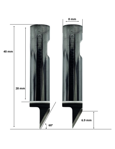 Esko Kongsberg lâmina G42460394 / BLD-SR8170 / HTE-BLDSR8170 compatível com Esko Kongsberg máquina