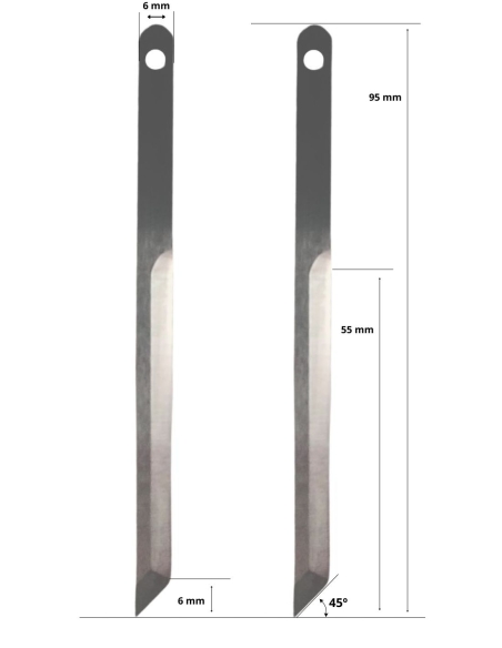 Bullmer HTB-109148B knife / 109148B / compatible with Bullmer automated cutting systems