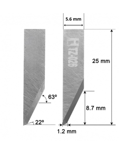 Investronica blade Z26 / 3910317 / HTZ-026 / compatible for Investronica automated cutting machine 2