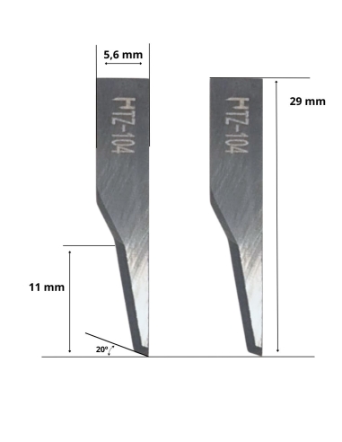 Lâmina Zünd Z104 / 5221104 / HTZ-104 / compatível para a máquina de corte automatizada Zünd