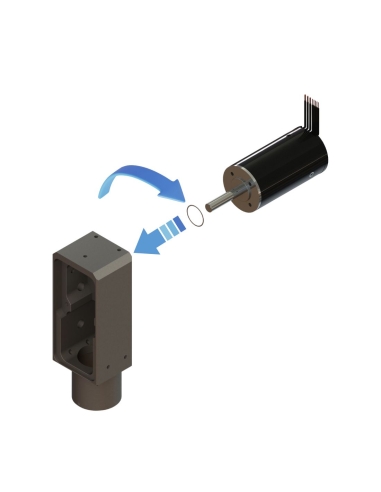 Support de roulement moteur EOT-3 / HTEOT3002 / compatible avec les systèmes de découpe Zünd
