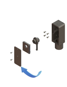 Tampa de acesso ao excêntrico EOT-3 / E03021008 / compatível com sistemas de corte Zünd 2