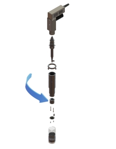 Support de guidage de l’arbre oscillant pour EOT-3 / E03021016 / compatible avec les systèmes de découpe Zünd 2