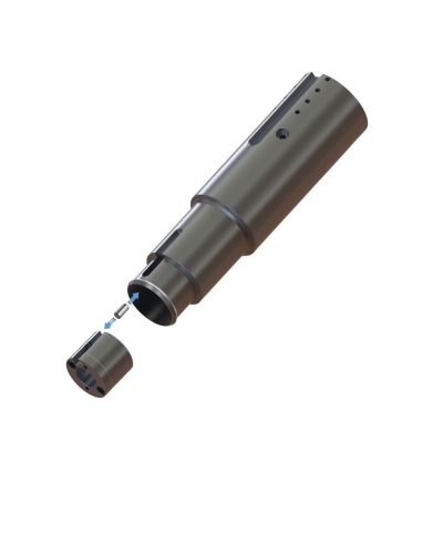 Bloqueador del soporte guía del eje oscilante para EOT-3 / E03D63250412 / compatible con sistemas de corte Zünd