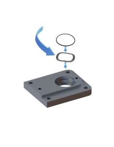 Rondelle elastique ondulée pour le couvercle arriere pour excentrique EOT-3 / E03W0618008S / compatible avec Zünd 2