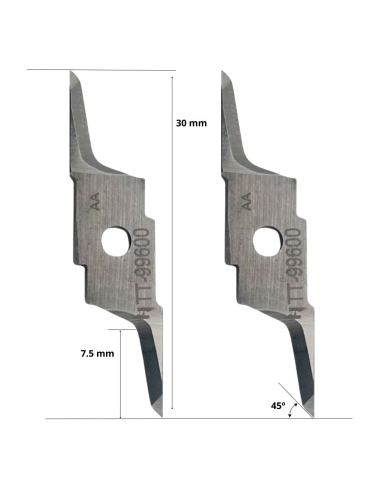 Teseo M2N - 535099600 blade / HTT-99600 / 80º - compatible with Teseo automated cutting machine