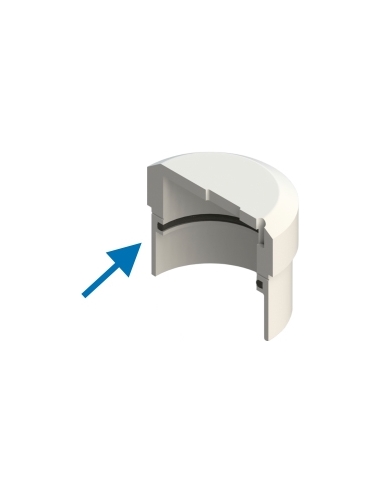 Junta de disco Teflon Ø 40mm EOT-250 / HTEOT4028 /  compatível com sistemas de corte Zünd
