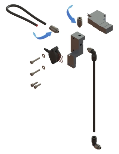 Conexión neumática miniatura EOT-250 / E25003116 / compatible con sistemas de corte Zünd