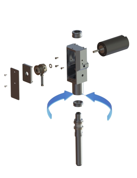 Parafuso prisioneiro do bloco principal EOT-250 / E25003106 / DIN9130202 / compatível com sistemas de corte automatizados Zünd