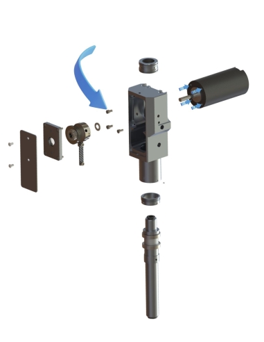 Parafuso de fixação do motor EOT-250 / E25003103 / D9120306 / compatível com sistemas de corte automatizados Zünd