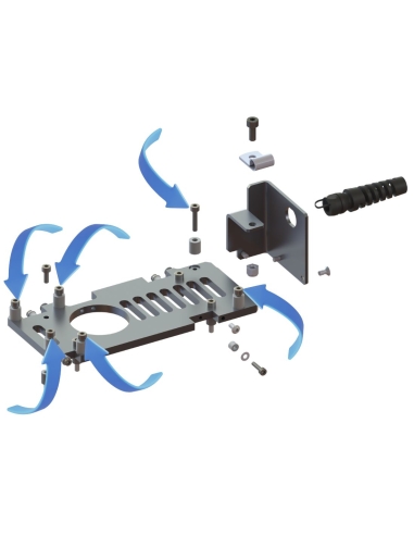 Vis de la plaque de montage du module de puissance EOT-250 / E25003100 / D9120314 / compatible avec Zünd