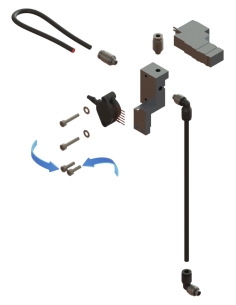 Tornillo de placa de distribución neumática EOT-250 / E25003099 / D9120310 / compatible con sistemas de corte automatizados Zünd 2