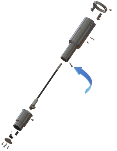 Tornillo del cuerpo de la herramienta EOT-250 / E25003097 / D9122516-INOX / compatible con sistemas de corte Zünd