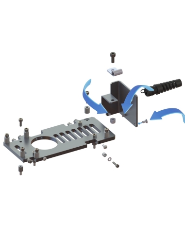 Tornillo placa de soporte del buje pasacables EOT-250 / E25003094 / D79910306 / compatible con sistemas de corte Zünd