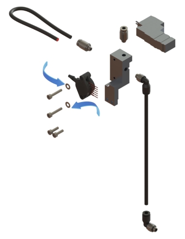 Arruela módulo de controle pneumático EOT-250 / E25003092 / D12503 / compatível com sistemas de corte Zünd