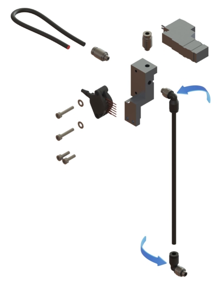 Pneumatik-Steckverbinder EOT-250 / E25003087 / kompatibel mit Zünd-Schneidsystemen
