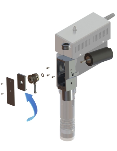 Copertura posteriore della carcassa eccentrica EOT-250 / E25003078 / compatibile con sistemi di taglio automatizzati Zünd
