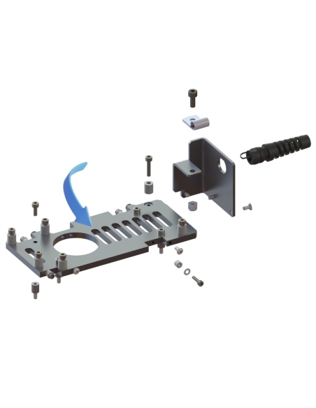 Piastra di montaggio del modulo di potenza EOT-250 / E25003068 / compatibile con sistemi di taglio automatizzati Zünd