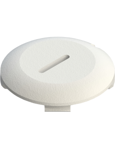 Gliding disc blade guide in teflon