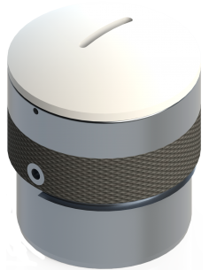 Disque de glissement avec support. Couteau tangentiel. Machine de découpe Humantec