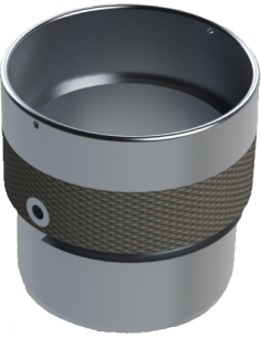 Support de disque de dorure en téflon en aluminium, Ø 40 mm. Couteau tangentiel. Machine de découpe Ibertec