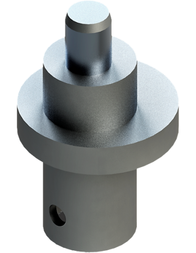 Asymmetric axis for the 1 mm oscilation generation of the EOT-40 Tool. For Ibertec cutting machines